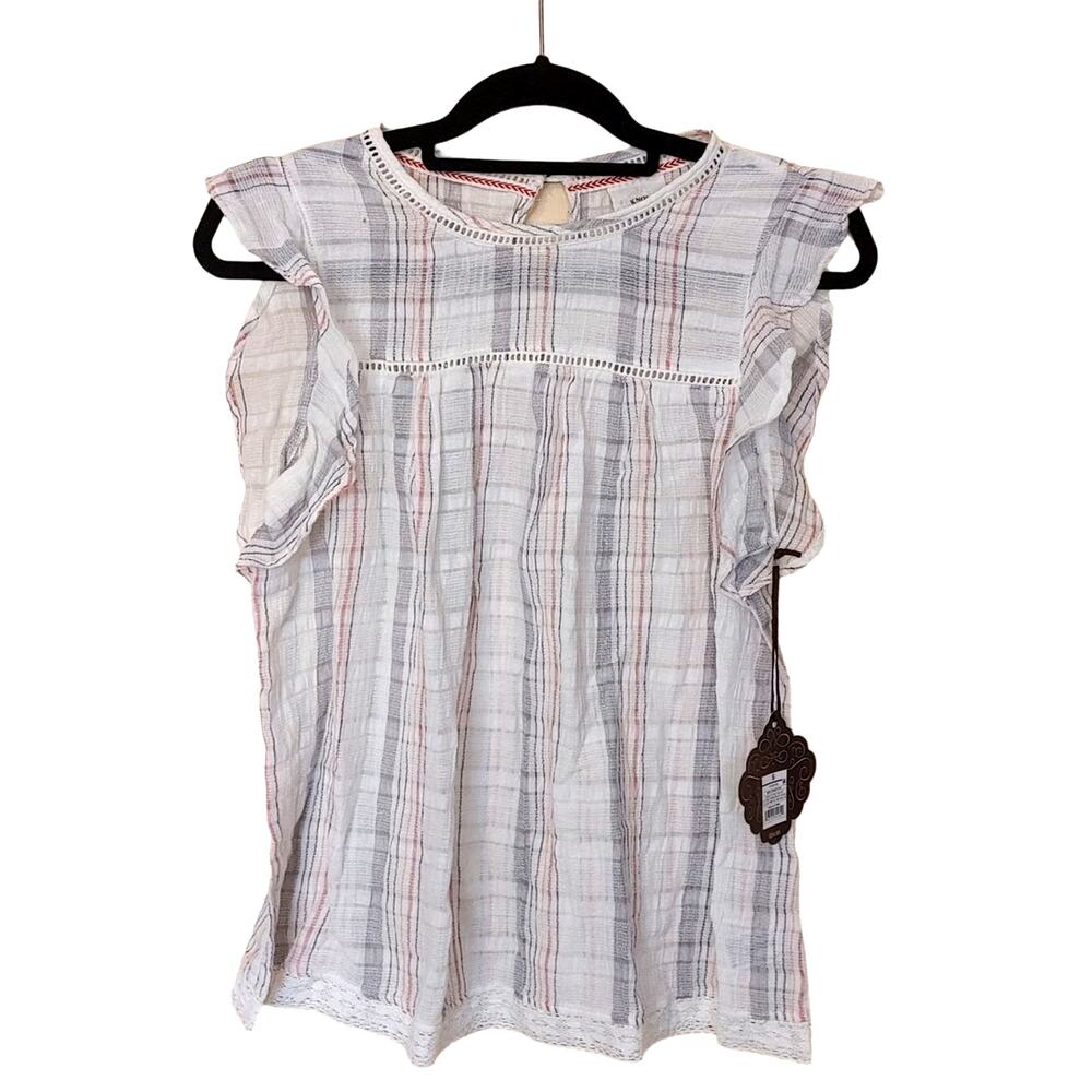 Knox Rose Size Small Light Colored Blouse S New NWT Chic Kawaii Cottage Core